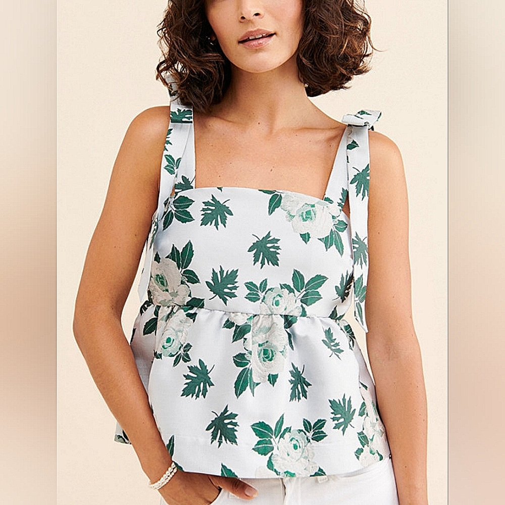 En Saison Harley Jacquard floral top